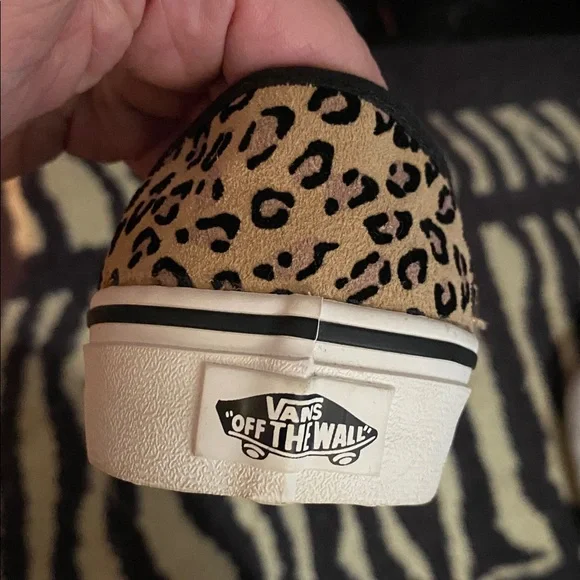 Vans Asher Deluxe Classic Leopard Cheetah Skate Sneaker Shoe SZ Women 6.5 Men 5 - Picture 6 of 10